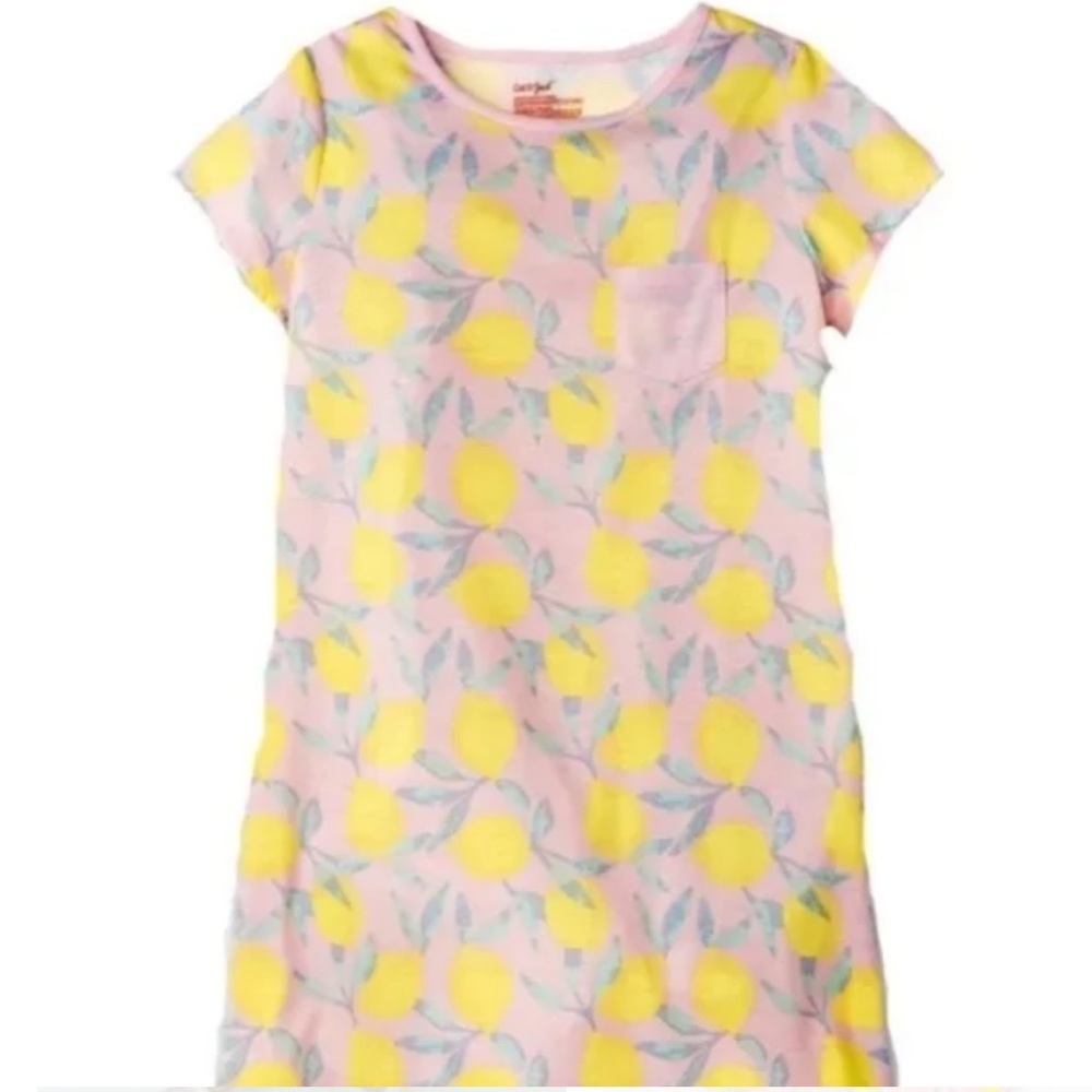 Cat & Jack Lemon Girl's Pink Night Gown